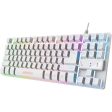 Teclado Gaming com Fios Trust Thado GXT833W- TKL - Branco on Sale