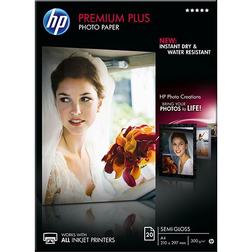 Papel Fotográfico Semi-Brilhante HP Premium Plus - 20 Folhas | A4 - CR673A Discount