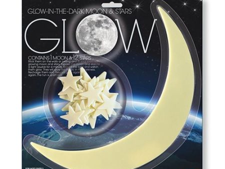 Lua e Mini Estrelas Brilhantes Glow-In-The-Dark - 4M | Sig Toys Online now