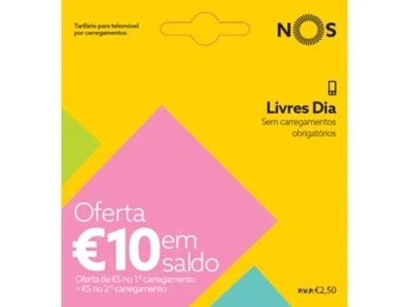 Pack Cartão NOS Livre 5G 2.5€ + 10€ For Cheap