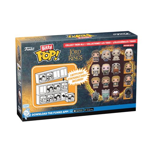 Funko Bitty Pop! Figura de Vinyl The Lord of the Rings: Witch King - Pack de 4 | Inclui Figura Mistério Fashion