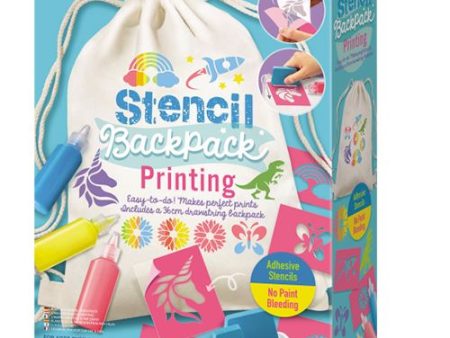 Saco Mochila para Pintar Kidzmaker Stencil Backpack Printing - 4M | Sig Toys Sale