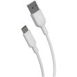 Cabo Muvit Recycletek USB para USB-C 3A - 1.2m - Branco Discount