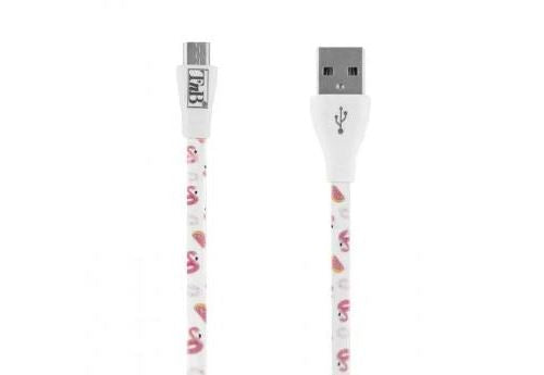 Cabo de Dados T nB USB Tipo A Micro USB 1m 2.4A Flamingo Summer For Discount