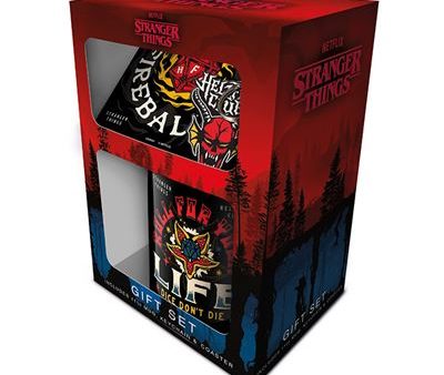 Gift Set Stranger Things: Hellfire - Pack Caneca + Base + Porta-Chaves Supply