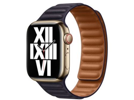 Bracelete de Elos em Pele para Apple Watch 41mm - Tinto on Sale