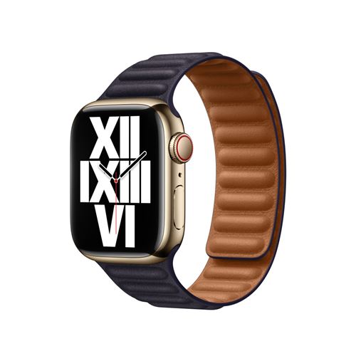 Bracelete de Elos em Pele para Apple Watch 41mm - Tinto on Sale