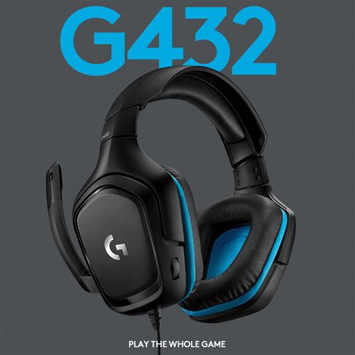 Auscultadores Logitech G432 7.1 Gaming com Microfone Hot on Sale