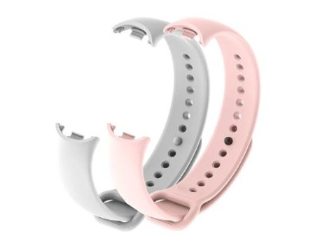 Pack Braceletes 4-OK para Pulseira de Atividade Xiaomi Mi Band 8 - 2 Unidades - Rosa  Branca Discount