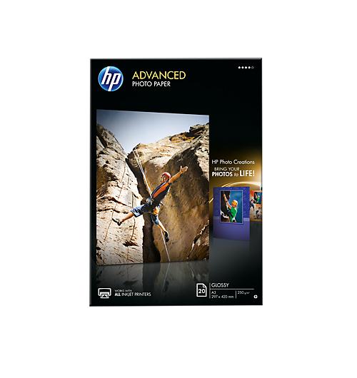 HP Papel Fotográfico Lustroso 20 folhas 297x420cm 250g (Q8697A) Online Hot Sale